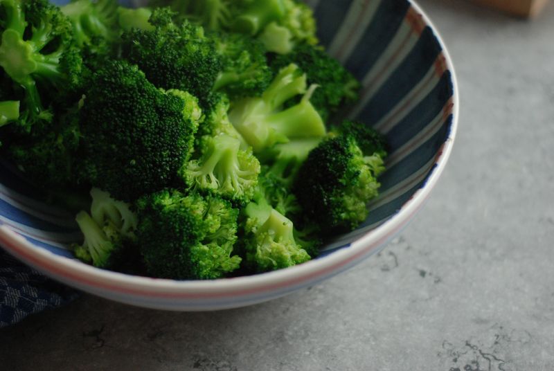 Blanched broccoli