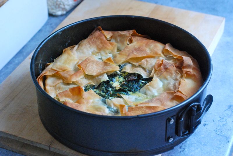 Lazy spanakopita