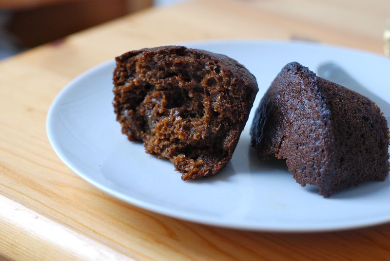 Boston brown bread muffin