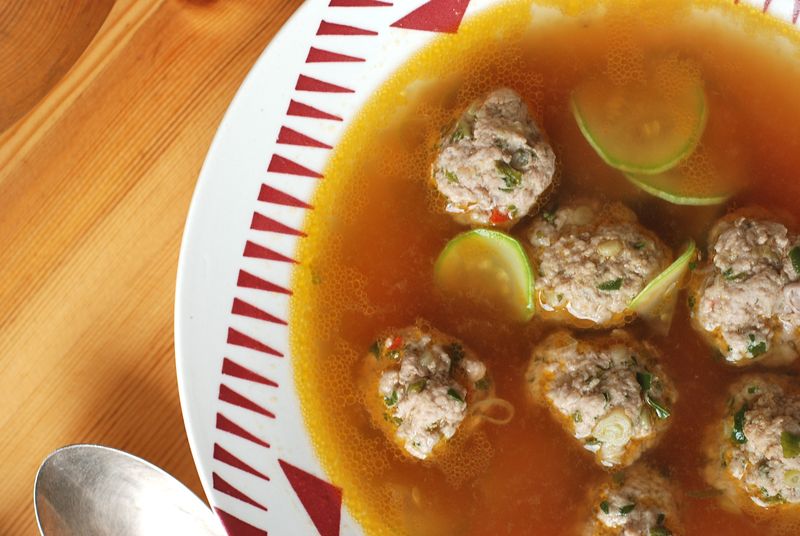 Nigel Slater's Pork Meatballs in Broth
