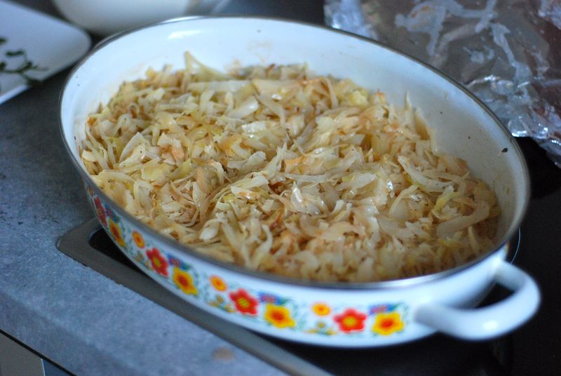 Baked cabbage