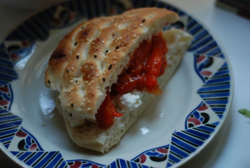 Peperonata sandwich