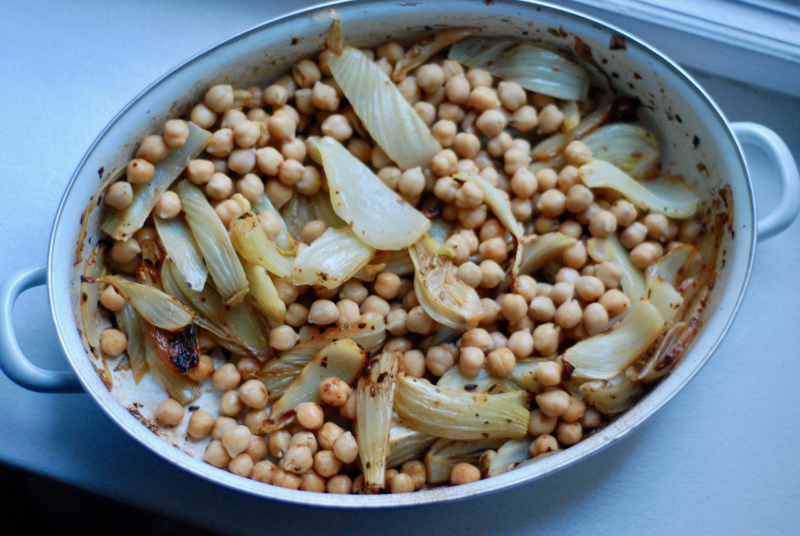 Diana Henry Roasted Fennel and Tomato Salad with Chickpeas