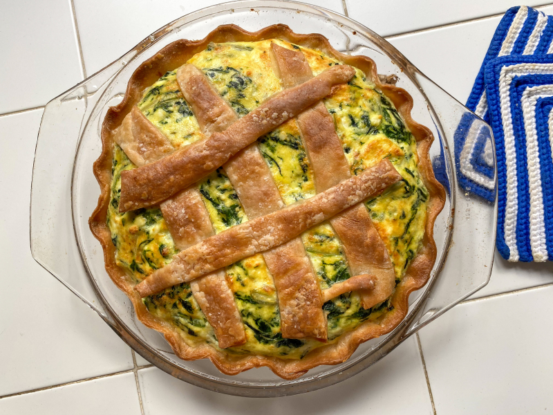 Swiss chard torta